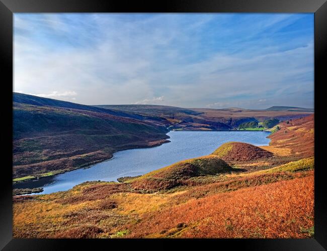 Wessenden Reservoir  Framed Print by Darren Galpin