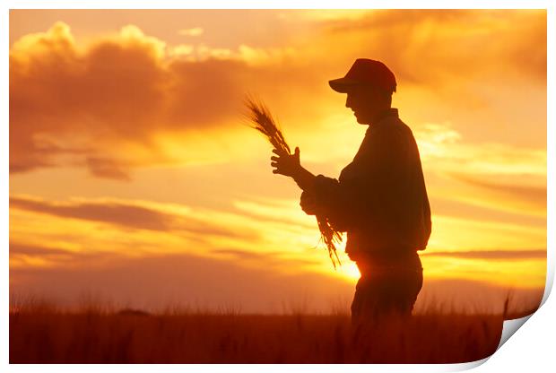 Young Farmer Print by Dave Reede