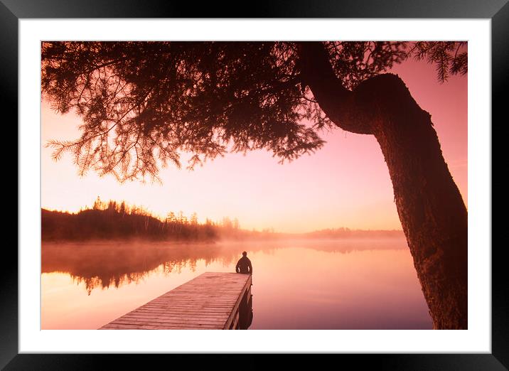 Tranquil Morning Framed Mounted Print by Dave Reede