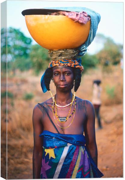 Fulani Girl Canvas Print by Dave Reede