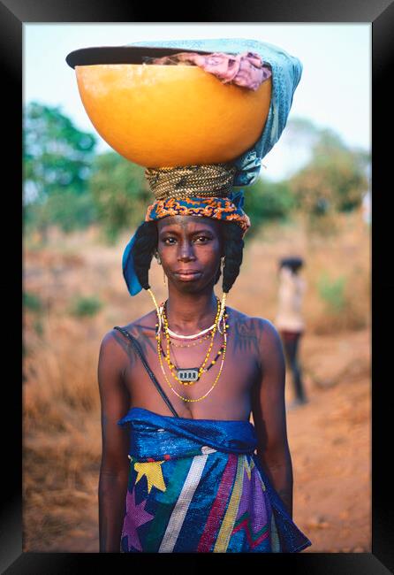 Fulani Girl Framed Print by Dave Reede