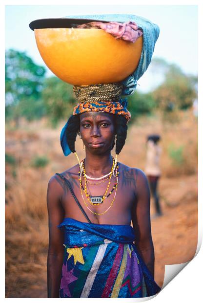 Fulani Girl Print by Dave Reede