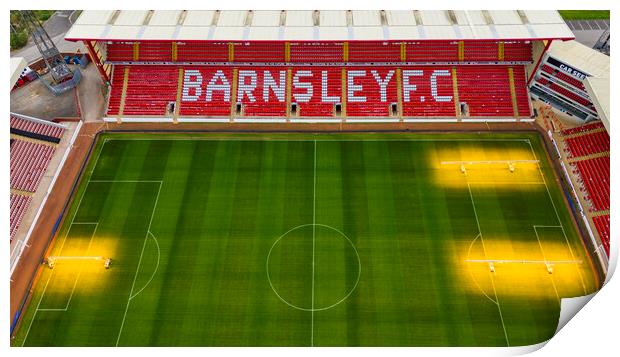 Barnsley Football Club Print by Steve Smith