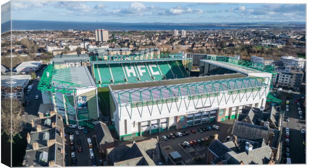 Easter Road Stadium Canvas Print by Apollo Aerial Photography