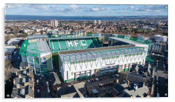 Easter Road Stadium Acrylic by Apollo Aerial Photography
