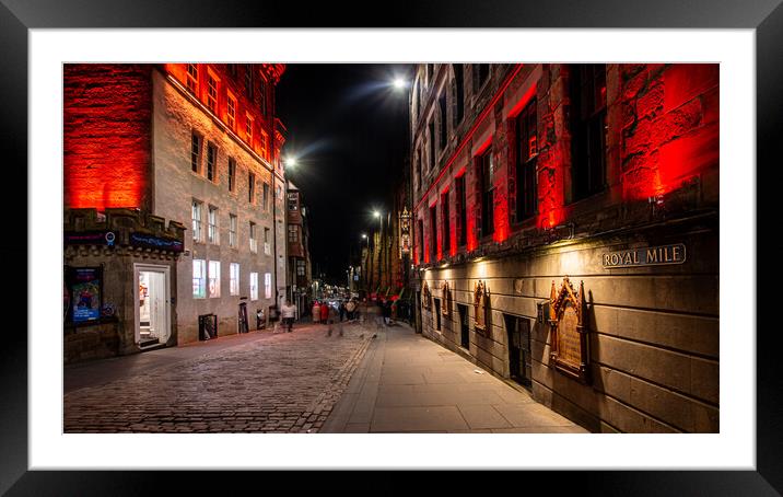 The Royal Mile Edinburgh Framed Mounted Print by Apollo Aerial Photography