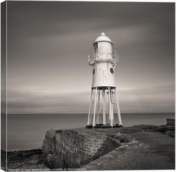 Black Nore Lighthouse Canvas Print by Dave Bowman