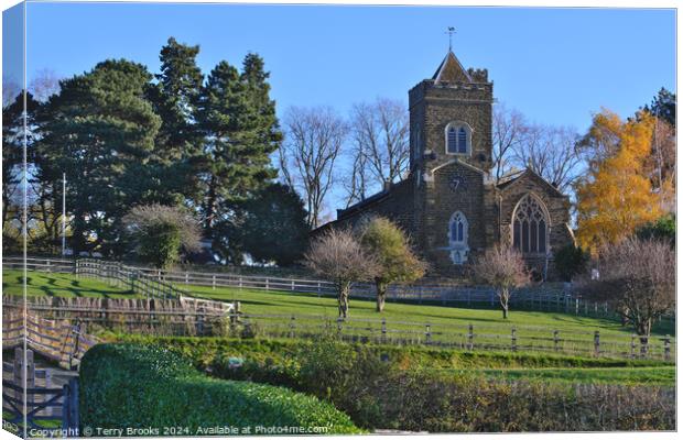St Mary the Virgin Church Maulden Bedfordshire Canvas Print by Terry Brooks