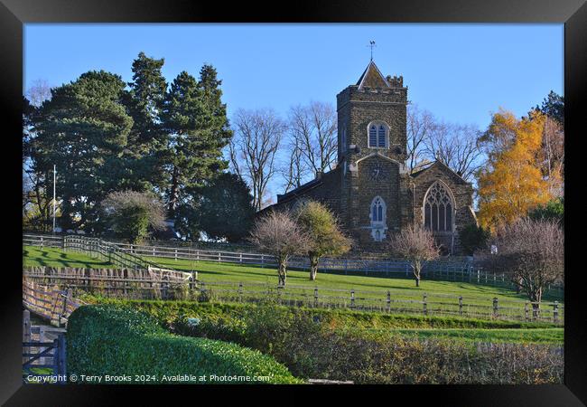 St Mary the Virgin Church Maulden Bedfordshire Framed Print by Terry Brooks