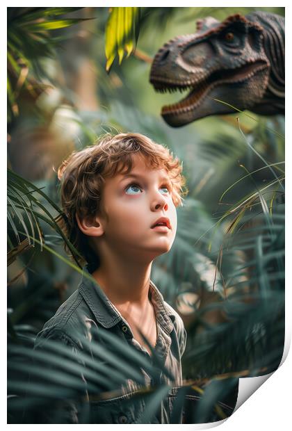 Jurassic Jungle Print by T2 
