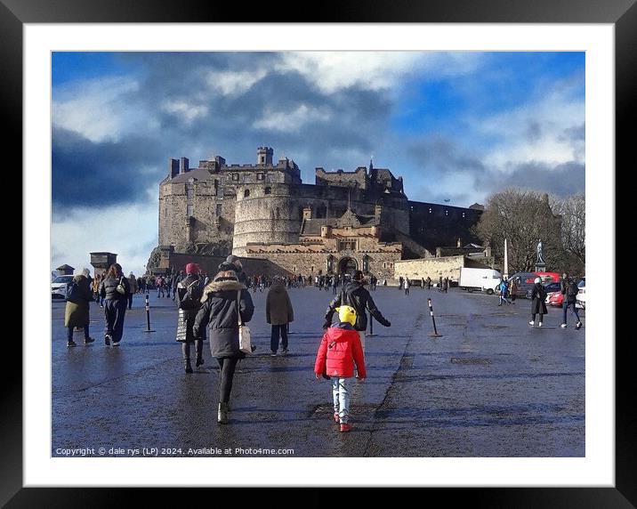 Edinburgh Castle Framed Mounted Print by dale rys (LP)