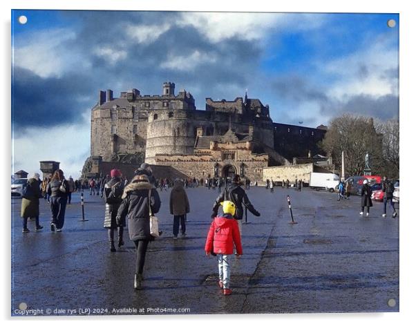Edinburgh Castle Acrylic by dale rys (LP)
