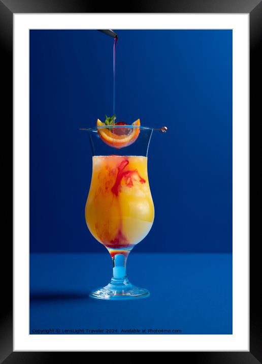 Tequila Sunrise Framed Mounted Print by LensLight Traveler