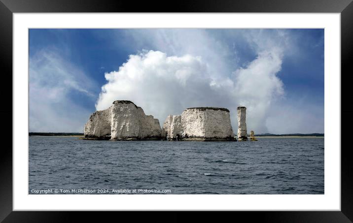 Old Harry Rocks Framed Mounted Print by Tom McPherson