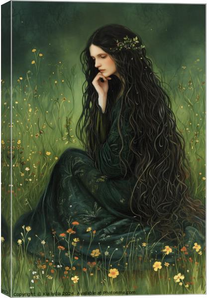 Pagan Girl Canvas Print by Kia lydia