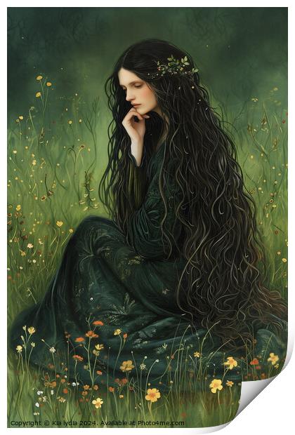 Pagan Girl Print by Kia lydia