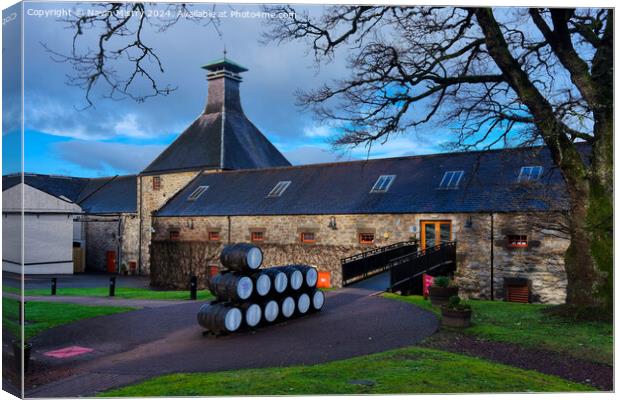 Dewar's Aberfeldy Distillery Canvas Print by Navin Mistry