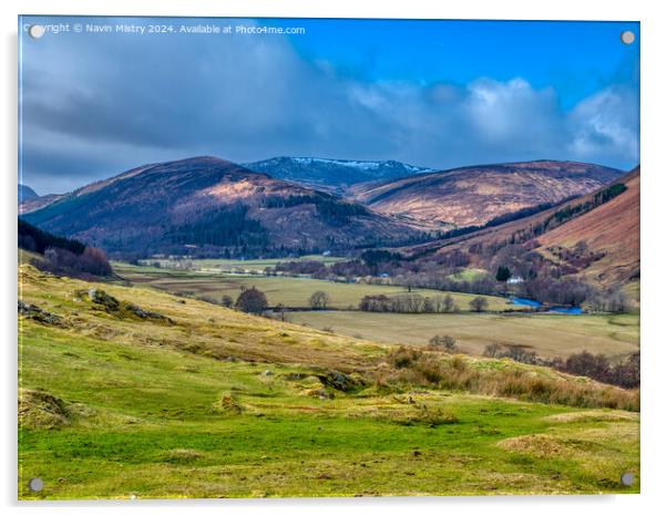 A view of Glen Lyon, Perthshire, Scotland Acrylic by Navin Mistry