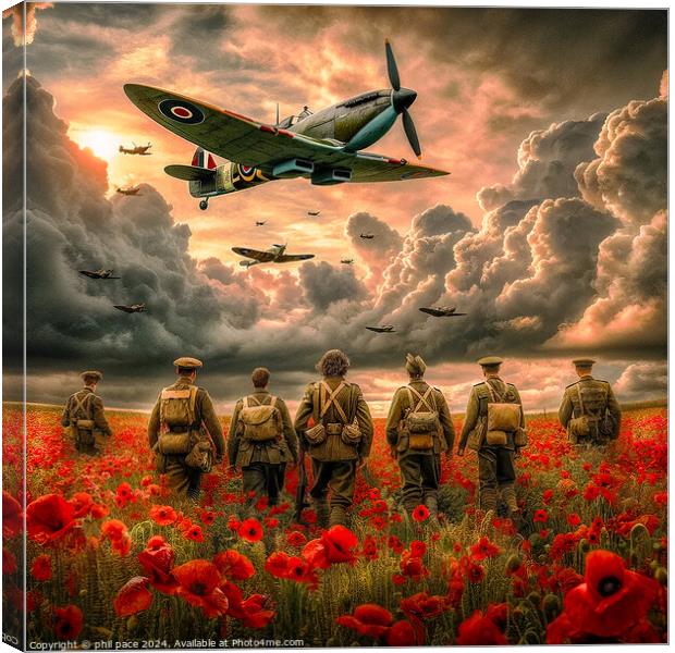 Least we forget Canvas Print by phil pace