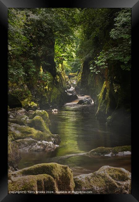 Fairy Glen North Wales Framed Print by Terry Brooks