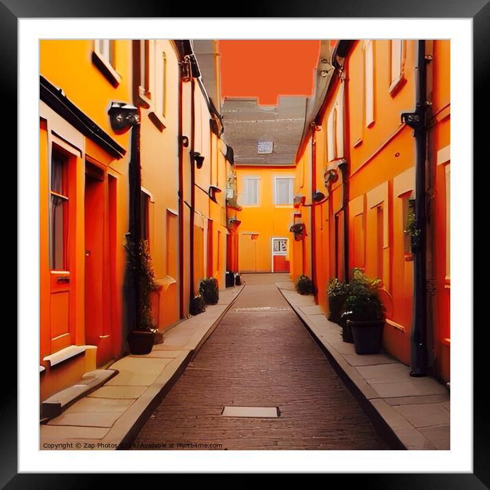Orange  Framed Mounted Print by Zap Photos