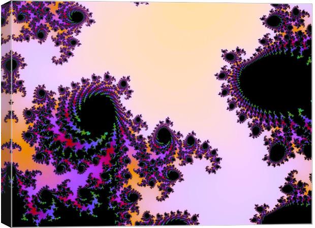 Beautiful zoom into the infinite mathematical mandelbrot set fractal Canvas Print by Michael Piepgras