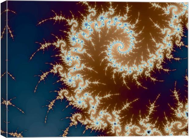 Beautiful zoom into the infinite mathemacial mandelbrot set fractal Canvas Print by Michael Piepgras