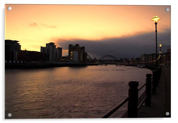 quayside sunset Acrylic by Northeast Images