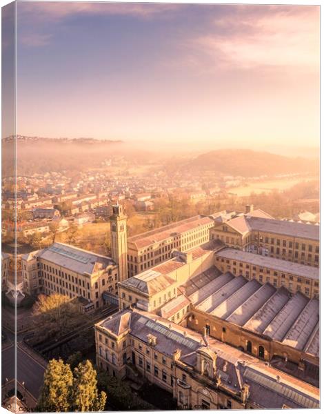 Stunning Saltaire Sunrise, West Yorkshire Canvas Print by Bradley Taylor
