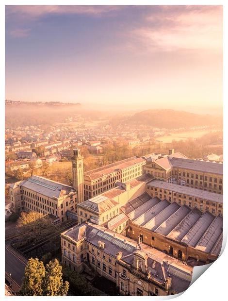 Stunning Saltaire Sunrise, West Yorkshire Print by Bradley Taylor