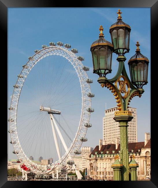 London Eye Framed Print by Peter Towle