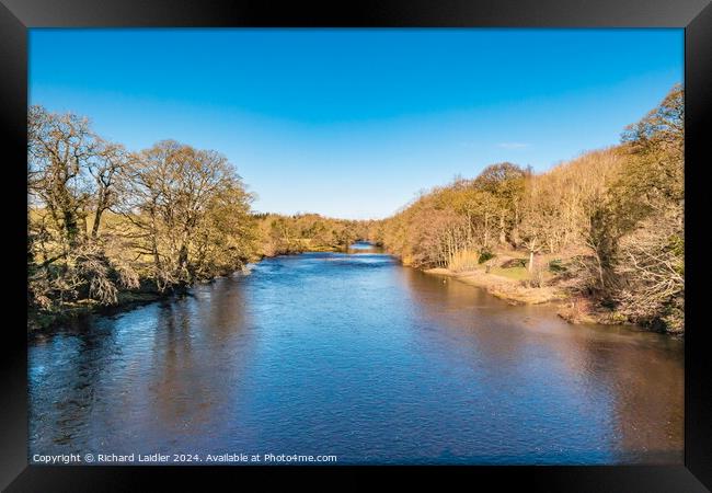 The River Tees from Silver Bridge, Barnard Castle, Teesdale Framed Print by Richard Laidler