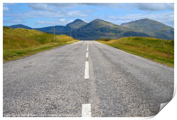 Road through the Highlands Print by Darrell Evans
