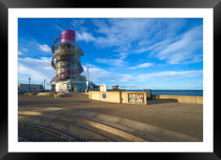 Redcar Framed Mounted Print by Alison Chambers