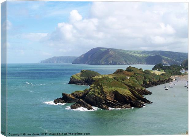 Watermouth headland Canvas Print by Images of Devon