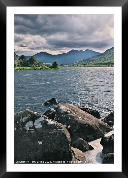 Capel Curig Llynnau Mymbyr Framed Mounted Print by Terry Brooks