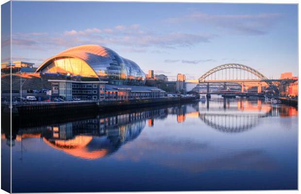 The Sage Reflection Gateshead Canvas Print by Tim Hill