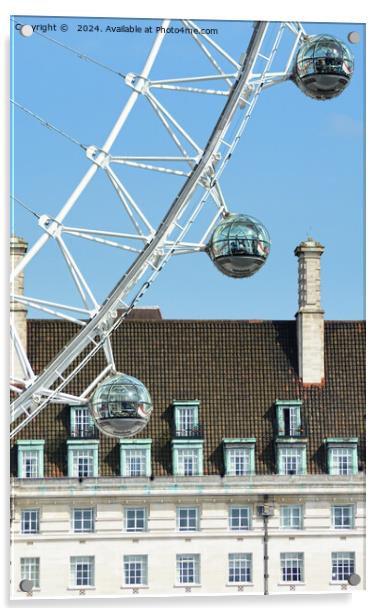 London Eye Acrylic by Peter Towle