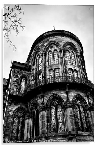 Glasgow University Gothic Acrylic by David Bennett