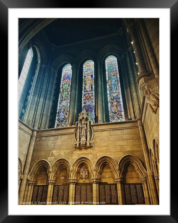 Hogwarts - The Chapel Glasgow University  Framed Mounted Print by David Bennett