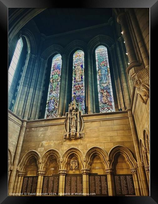 Hogwarts - The Chapel Glasgow University  Framed Print by David Bennett