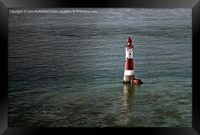 Beachy Head Lighthouse Framed Print by Tom McPherson