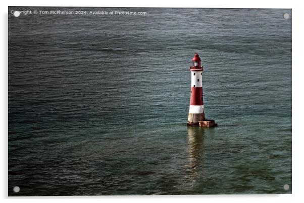 Beachy Head Lighthouse Acrylic by Tom McPherson