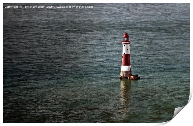Beachy Head Lighthouse Print by Tom McPherson
