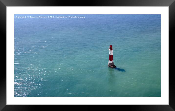 Beachy Head Lighthouse Framed Mounted Print by Tom McPherson
