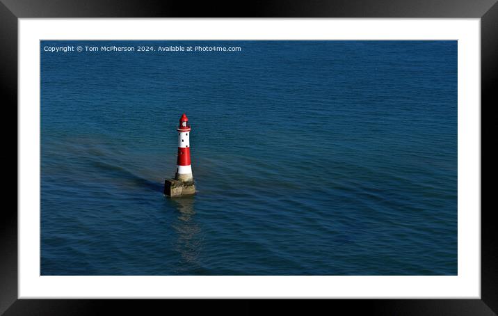 Beachy Head Lighthouse Framed Mounted Print by Tom McPherson