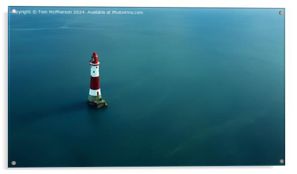 Beachy Head Lighthouse Acrylic by Tom McPherson