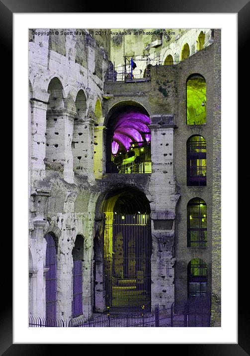 Colour du Colosseum Framed Mounted Print by Scott K Marshall