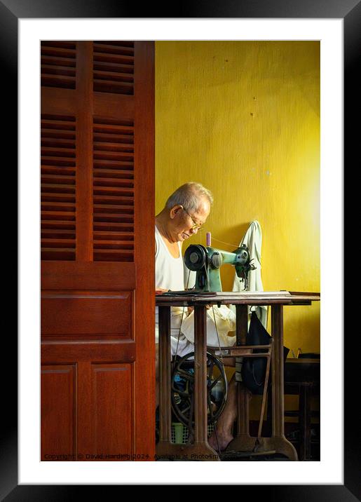 Hoi An Tailor Framed Mounted Print by David Harding