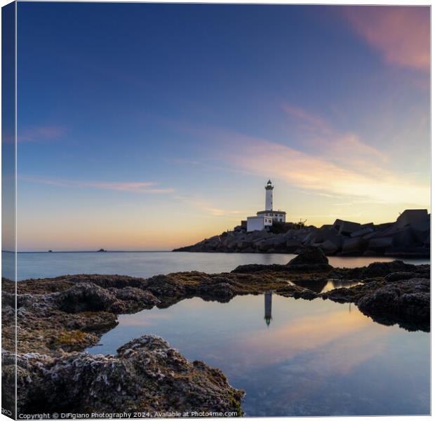 The Botafoc Lighthouse Canvas Print by DiFigiano Photography